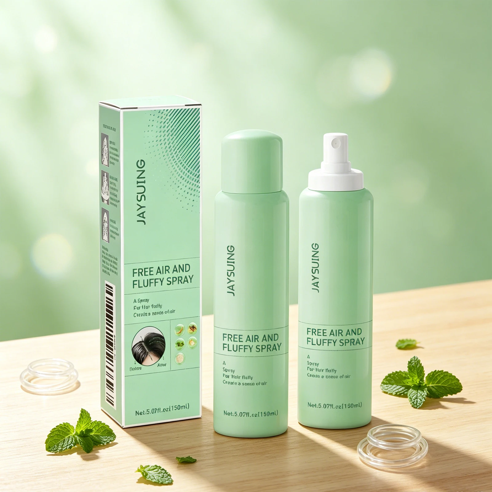 Jaysuing 150ml Volumizing Hair Spray Oil Control Refreshing Texture Adds Volume And Fullness No Rinse Daily Care