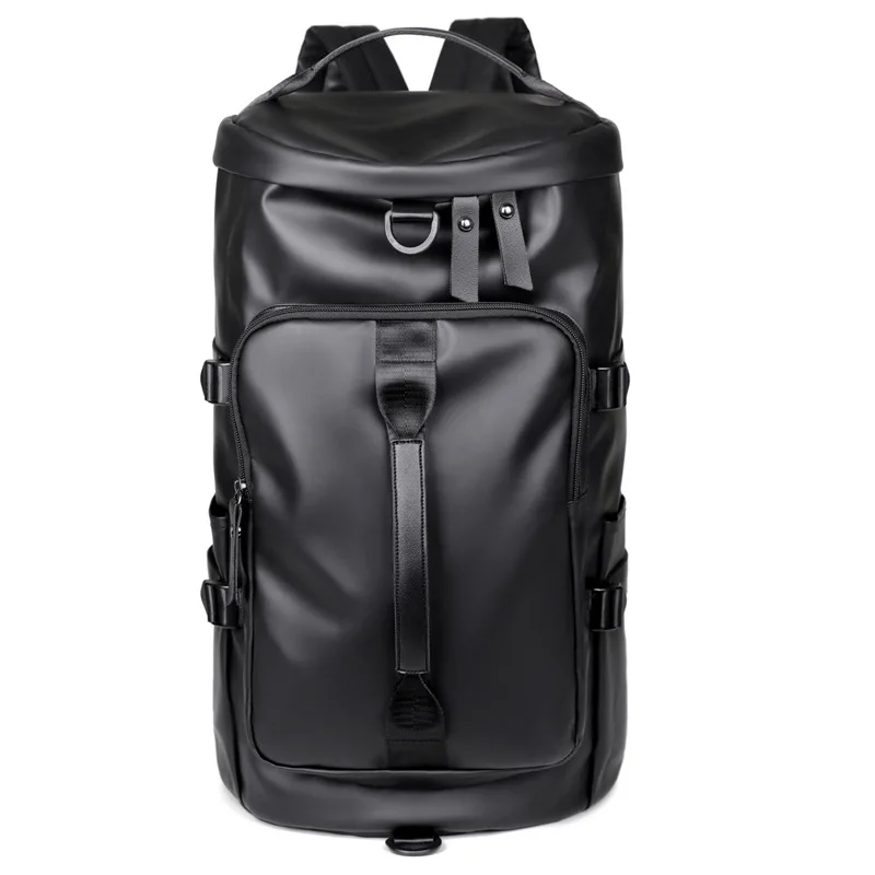 Sports Backpack, Large-Capacity Cylindrical Gym Bag, Unisex Training Bag, Dry-Wet Separation Handbag, Multi-Purpose Water-Resistant Travel Bag, Single-Shoulder Crossbody Bag