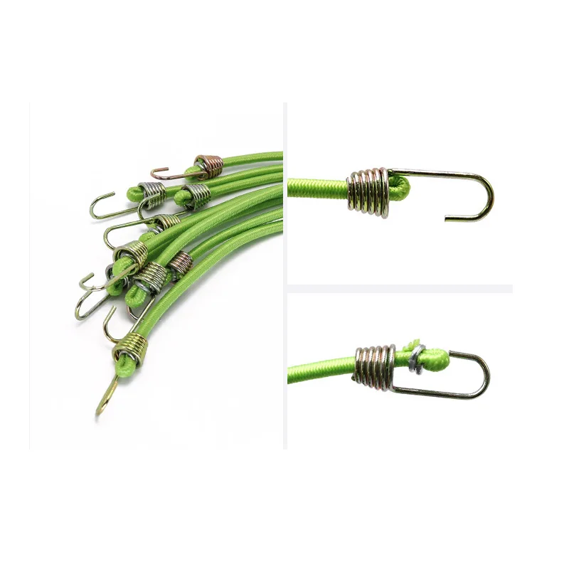 4/6/10Pcs Heavy-duty rope elastic bungee cord Luggage bundle Elastic strap Fastening socket tool elast