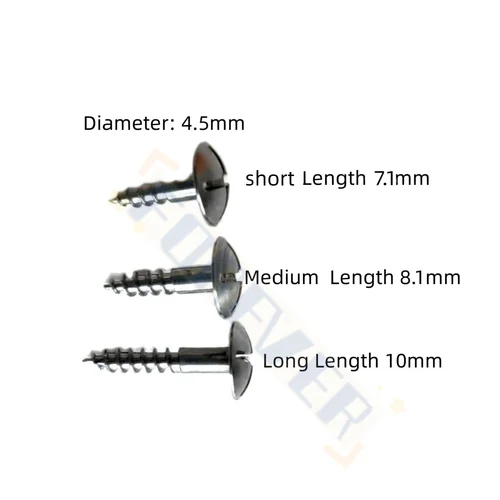 Imagen 2 del producto 10 piezas de tornillo de tienda Dental GBR sistema de implante aleación de titanio regeneración ósea guiada tornillo autoperforante longitud 7mm/8mm/9mm