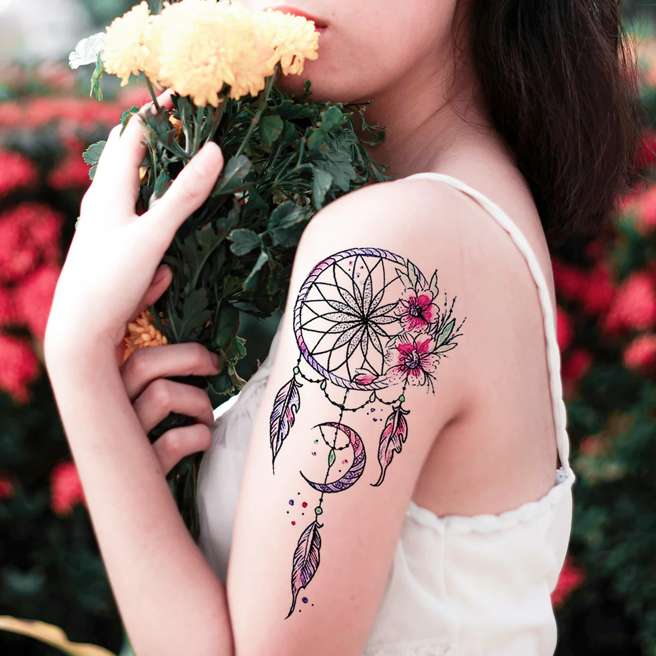 3pcs Waterproof Temporary Tattoo Sticker Dream catcher Fake Tatto Flash Tatoo Tato for Girl Women Men