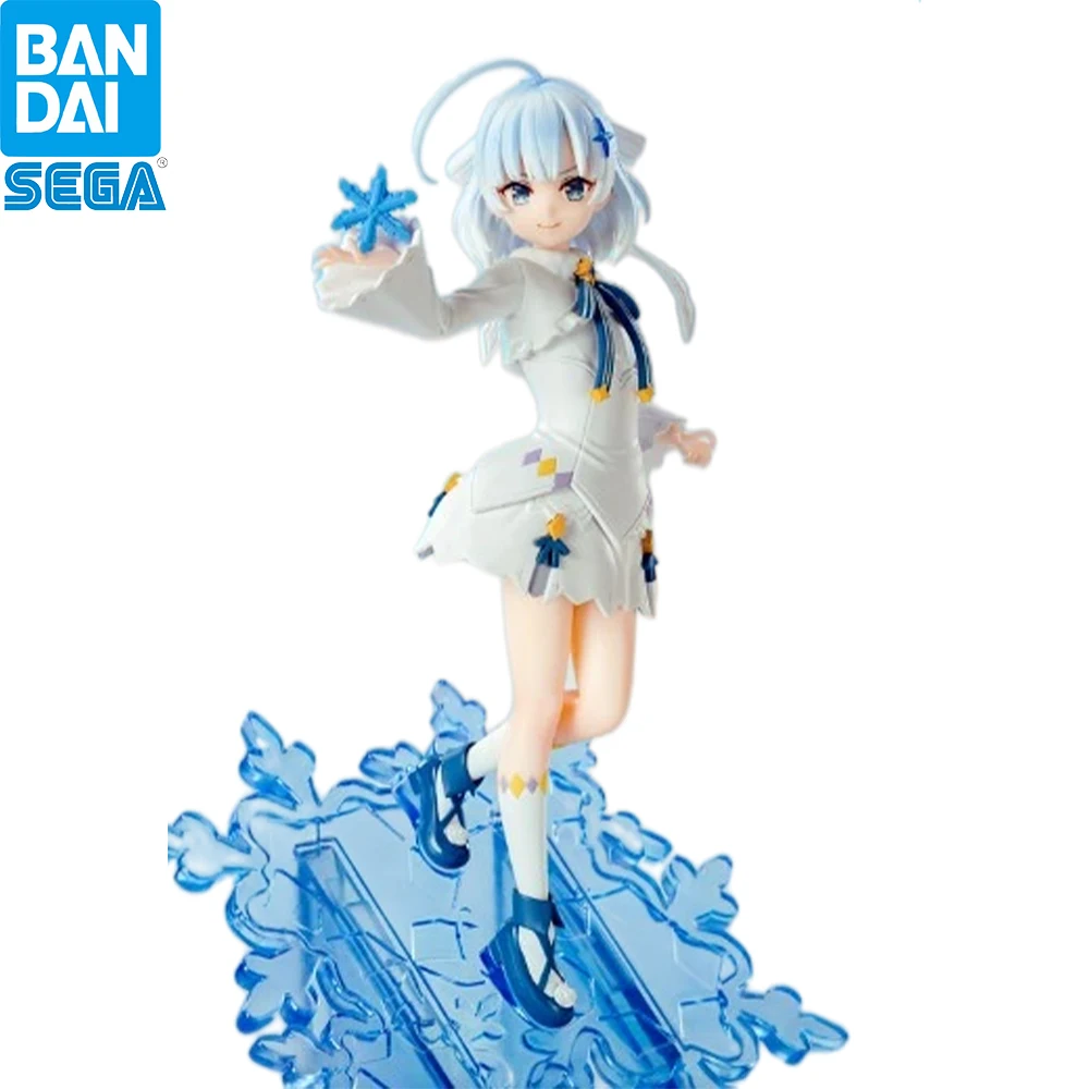 Original SEGA Luminasta Tina Howard Snowflake Crystal Base Standing Anime Figure Desktop Decor Gift For Anime Collectors Fans