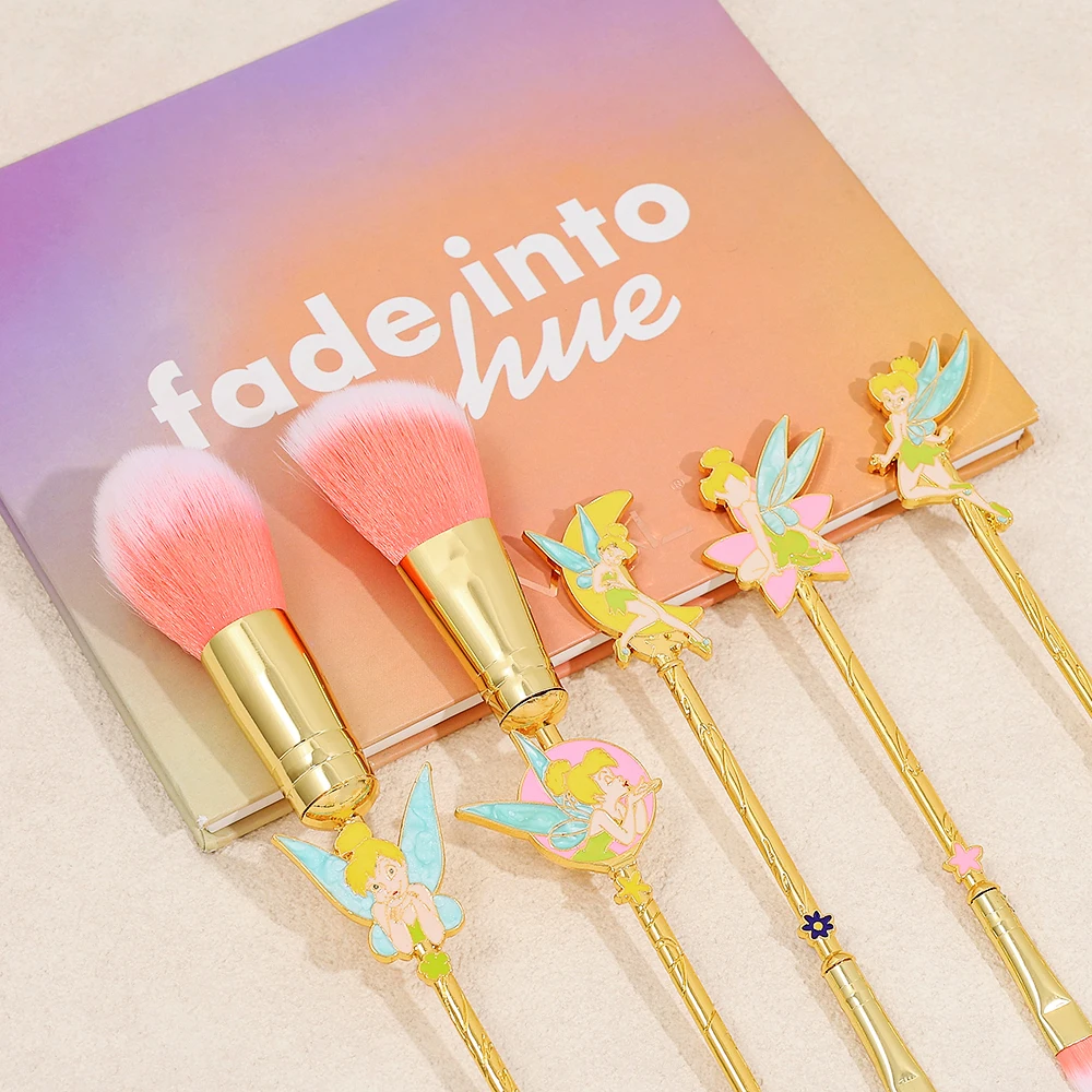 Maravillosa hada: juego de brochas de maquillaje Tinkerbell, brocha de sombra de ojos Pokemon única, herramientas de maquillaje de dibujos animados, regalo de Navidad