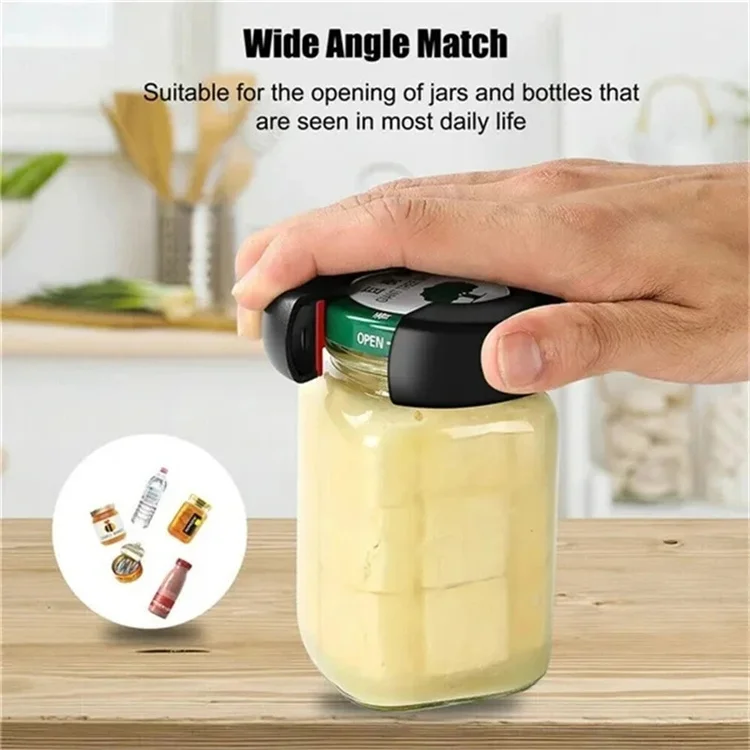 LMETJMA Multifunctional 6 in 1 Can Opener Simple Beer Bottle Opener Jar Gripper Can Beer Lid Twist Off Opener JT05