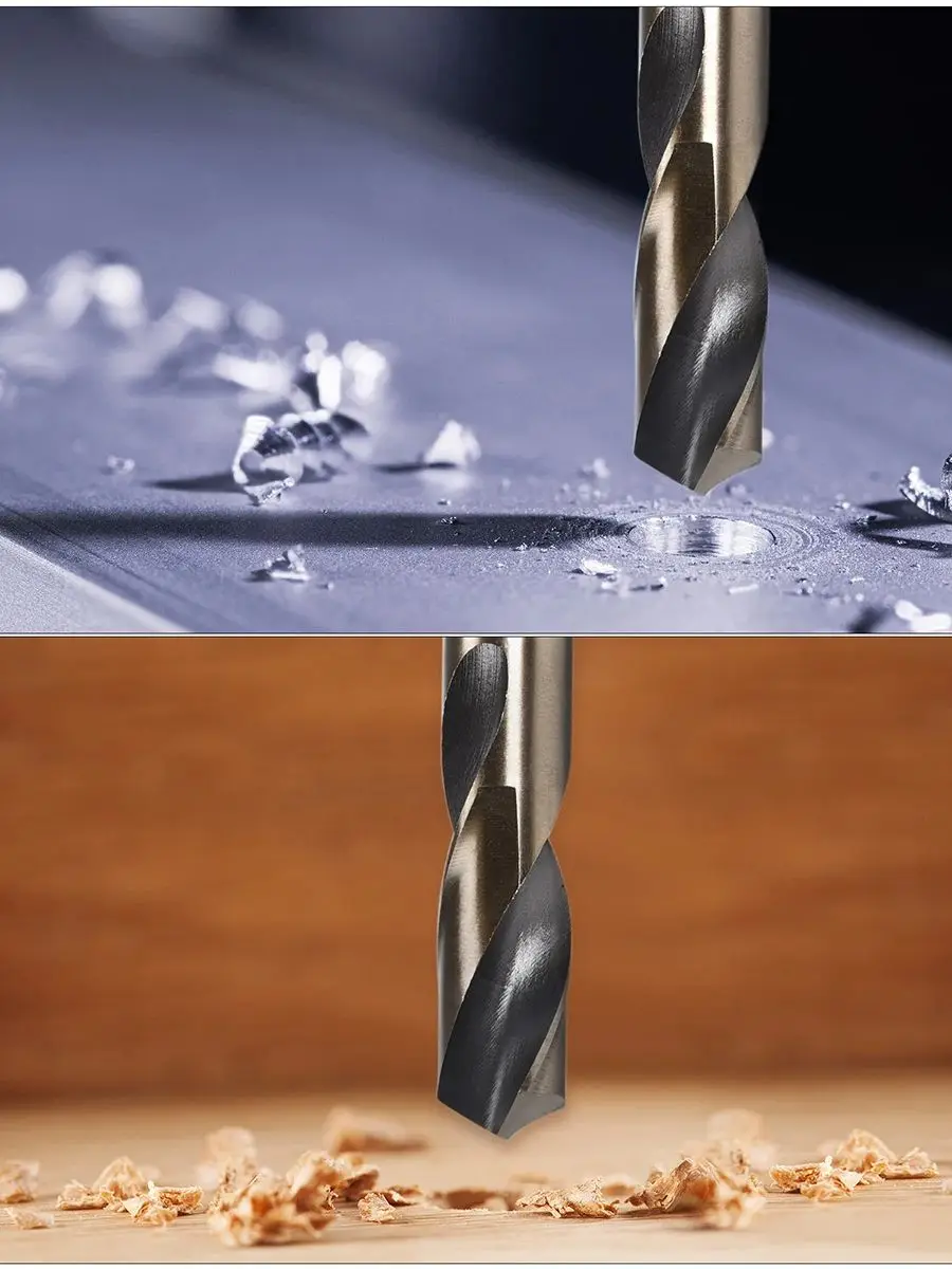 1/2 pièces forets hélicoïdaux à tige droite 6-14mm acier rapide HSS 4341 foret pour acier inoxydable alliage d'aluminium fer