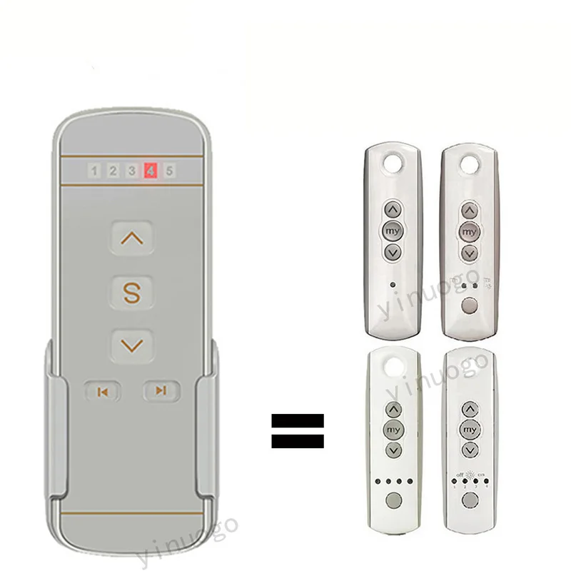 433.42MHz Telis 4 Pure Curtain Remote Control 5 Channels Replacement Telis 1 Pure Remote Control Transmitter