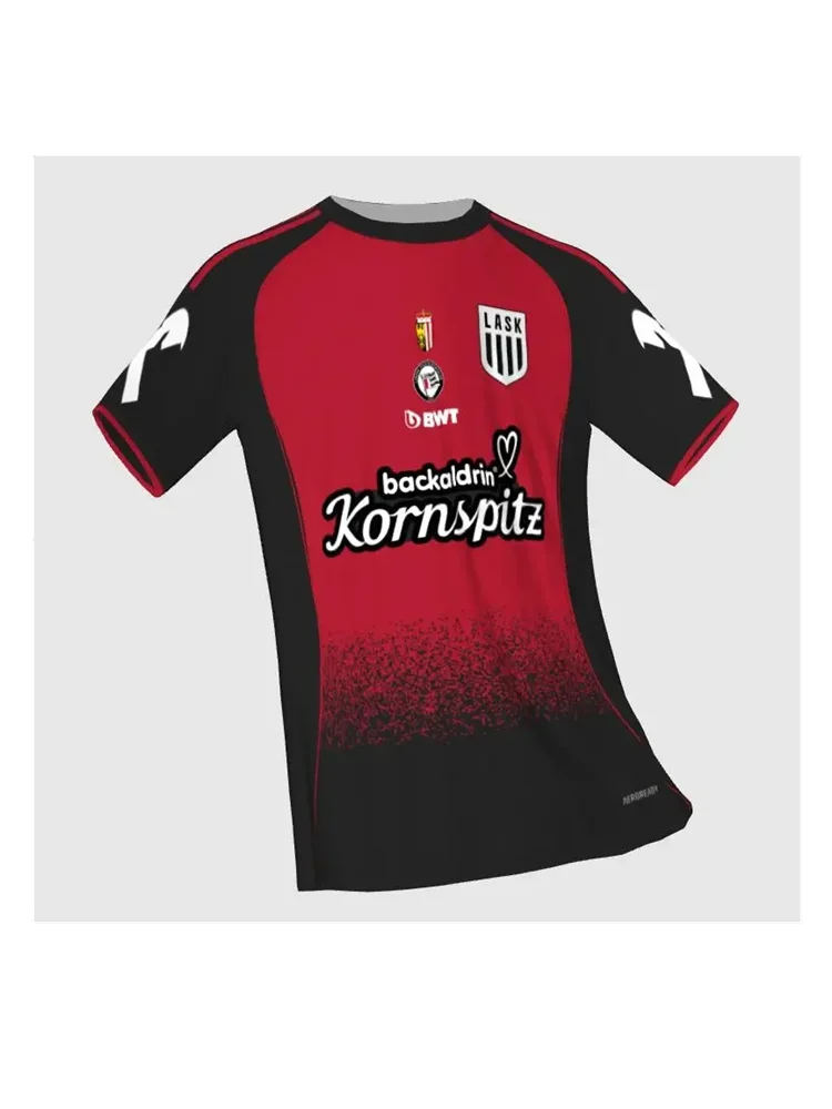 LASK 25-26 Home Away Jersey الرجال النساء الاطفال الملابس تنفس التجفيف السريع امتصاص العرق مطاطا كرة القدم ملابس التدريب غير رسمية #3