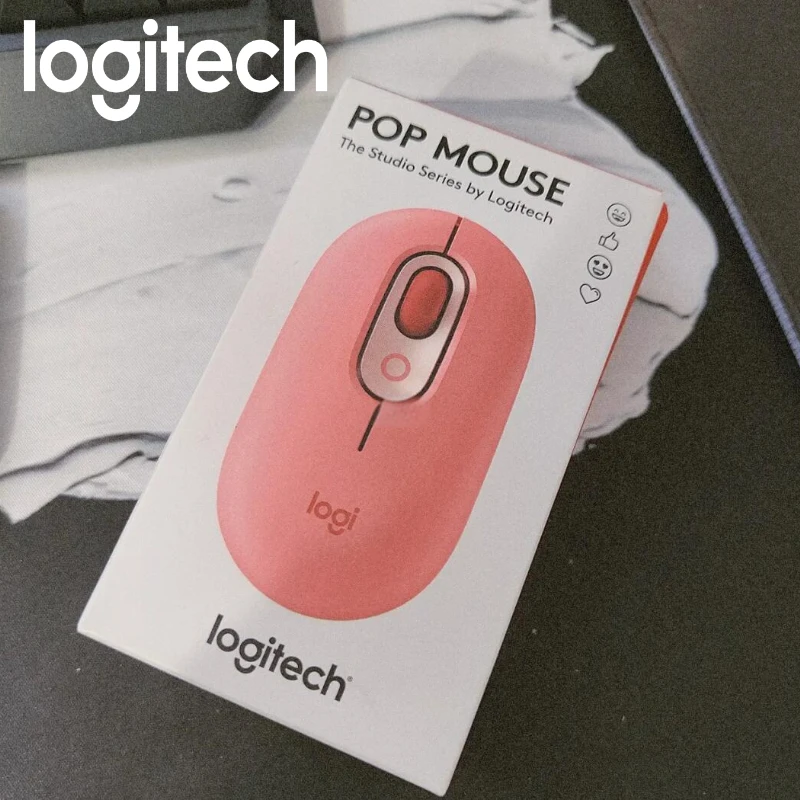Logitech POP Mouse - 1000 نقطة في البوصة اسمية، 90% نقرات أكثر هدوءًا مع SilentTouch، متوافقة مع نظام التشغيل Windows/macOS/Chrome