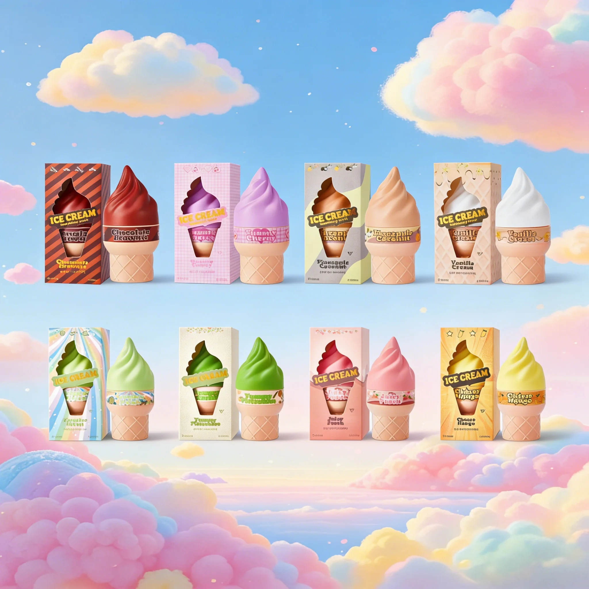 

Best-selling ice cream cone perfume body spray, ice cream scented women's perfume, 100ml long-lasting fragrance body spray