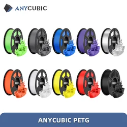 ANYCUBIC-Filamento Multicolor para Impressora 3D, Plástico, Kobra 2 FDM, PETG, 1,75mm, 1kg por Rolo