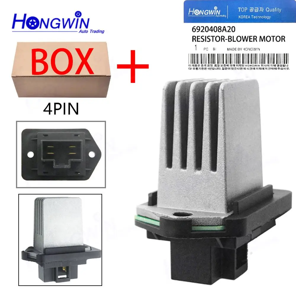 6920408A20 Radiator Fan Blower Motor Resistance Full Auto A/C For Ssangyong Rexton 2001-2009 Kyron Y250 D27DT D27DT 6814021030
