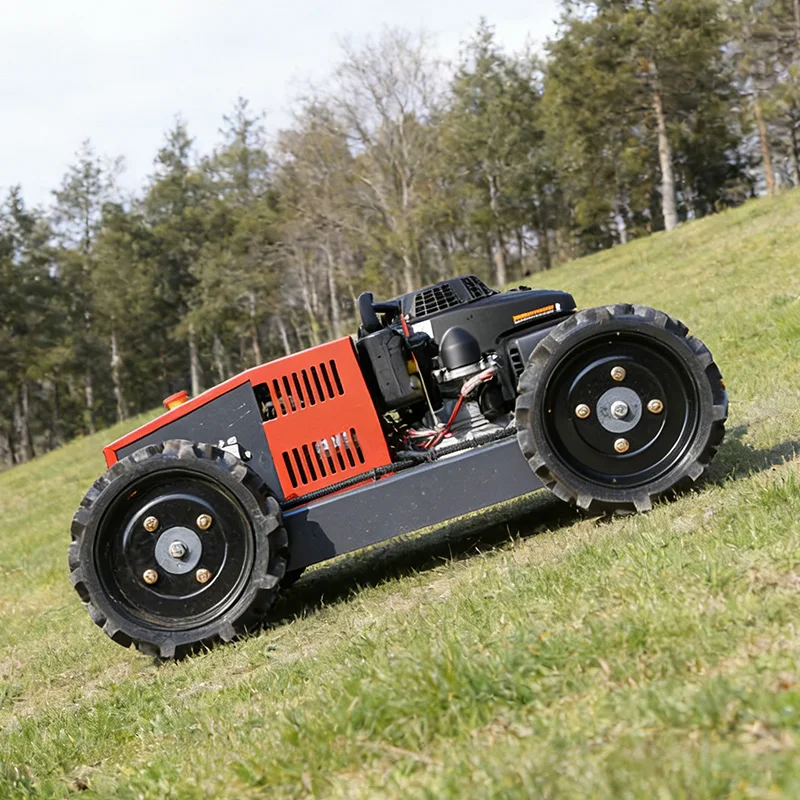 Customized High Quality Heavy Duty Remote Controlled Powered Lawn Mower for Agriculture and Forestry Weeding Crawler Mower
