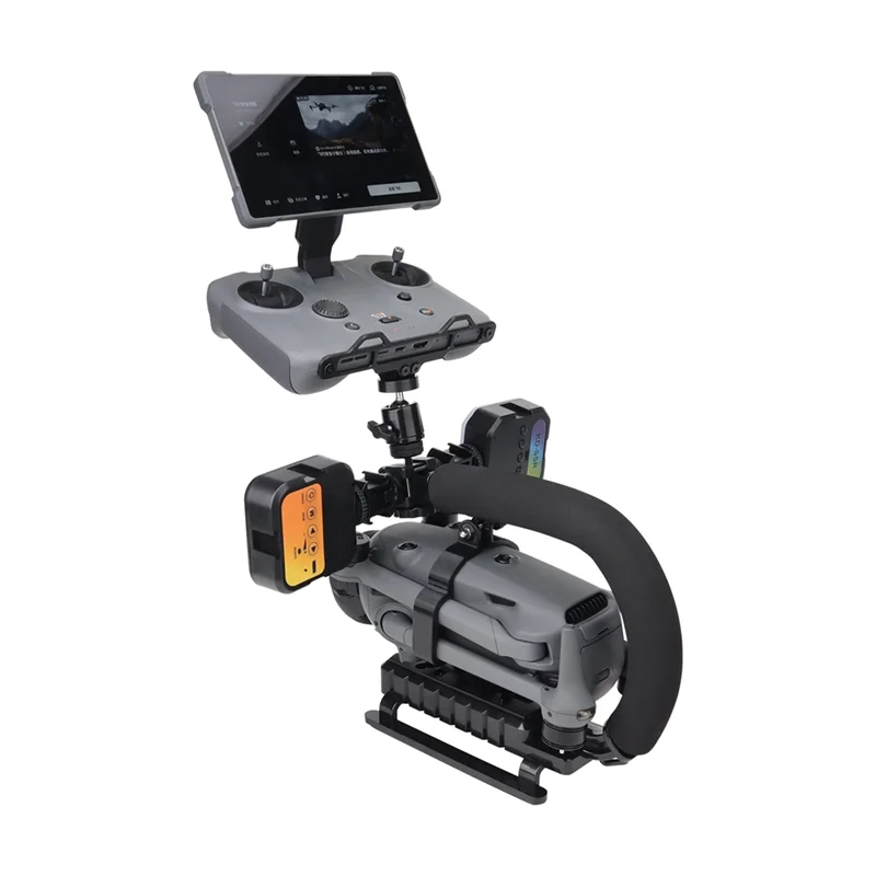 REPLA-Für DJI Mavic 4 Pro Drone Modifikation Expansion Halterung U-Förmigen Handheld Follow Schießen Stand Set für RC Pro 2