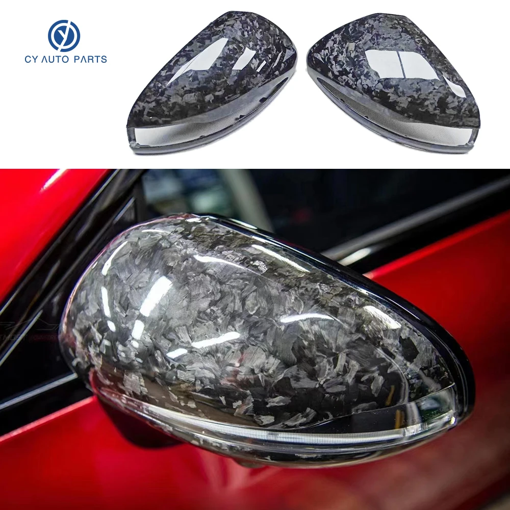 Dành Cho Xe Mercedes-Benz C Cấp W205 E Cấp W213 GLC-Lớp X253 Hạng S W222 vân Carbon Tráng Gương Rèn HẠT VIỀN