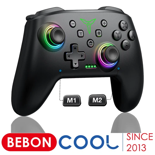 BEBONCOOL controlador inalámbrico Bluetooth para Nintendo Switch OLED/Lite/Android/ios conexión con cable/inalámbrica Pro Gamepad para PC
