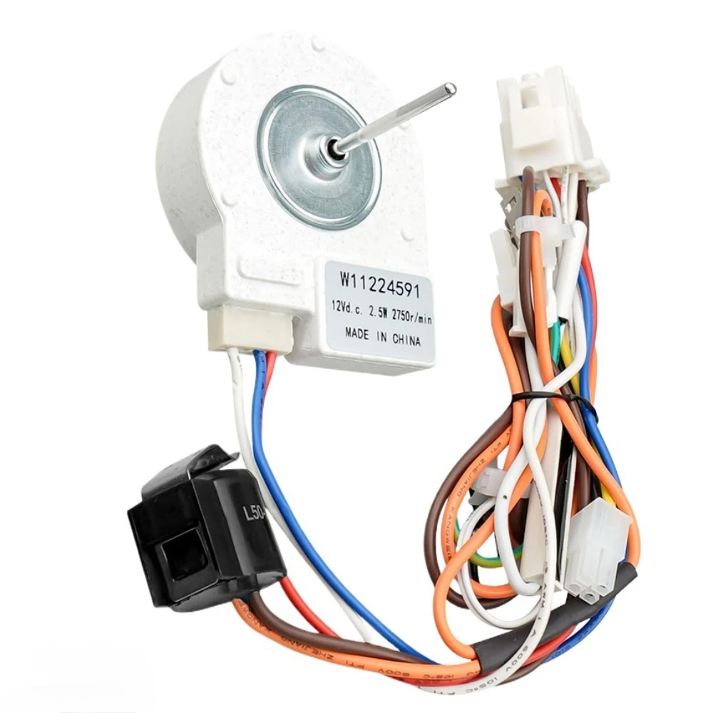 W11224591 Двигатель вентилятора испарителя холодильника — совместим с запасными частями для холодильника Whirlpool, Maytag, Ikea