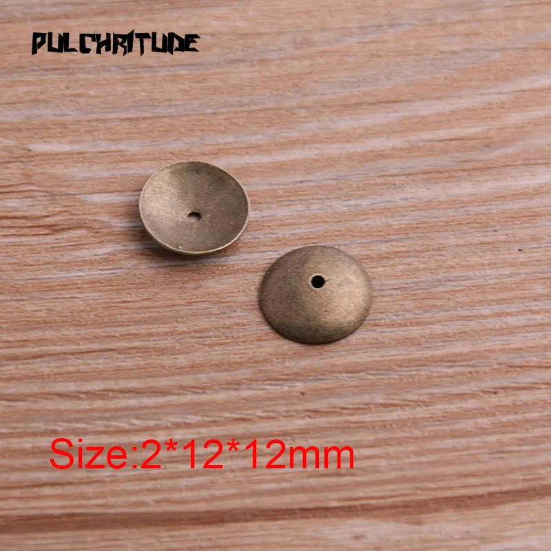 30pcs Two Color /Size Receptacle Hollow Round DIY Spaced Jewelry Accessories Charms For Jewelry Making