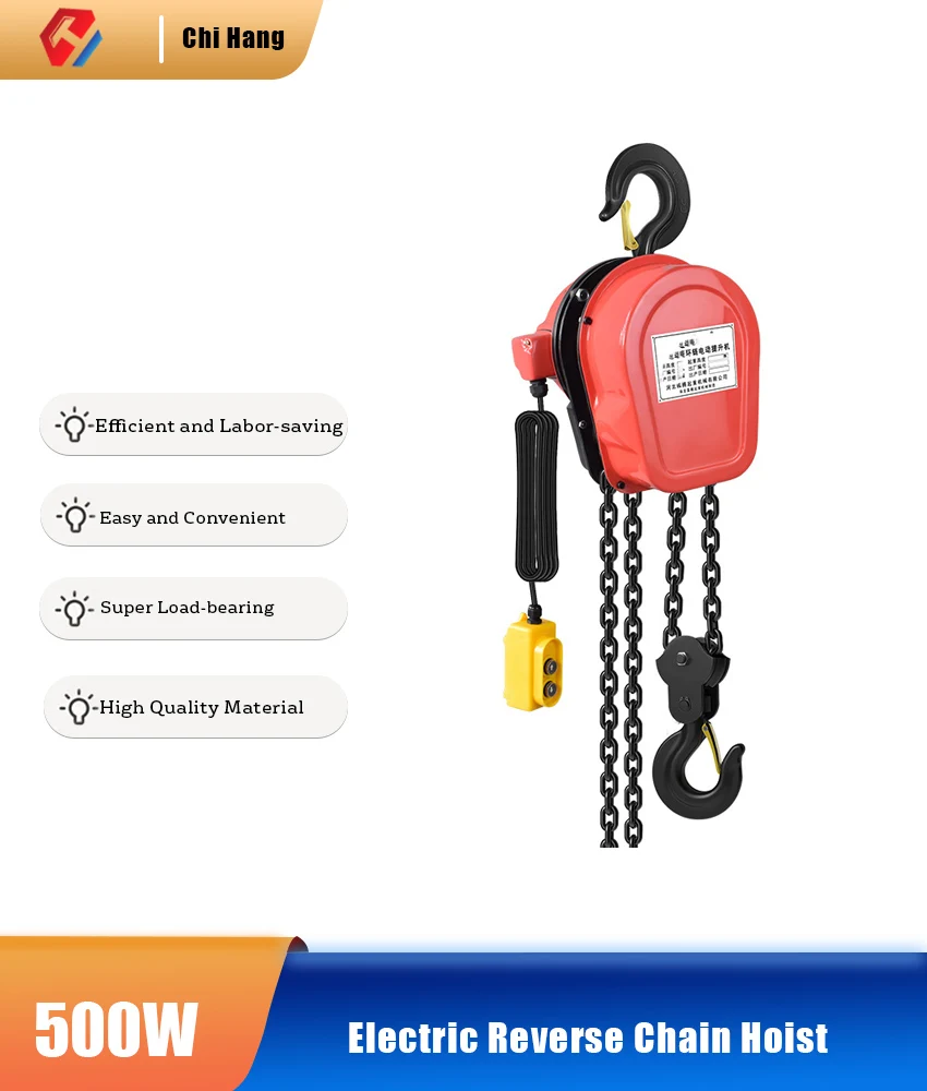 

Efficient And Labor-Saving Portable Manual Lifting Electric Chain Hoist 380v/1 Ton Electric Reverse Chain Hoist Household Hoist