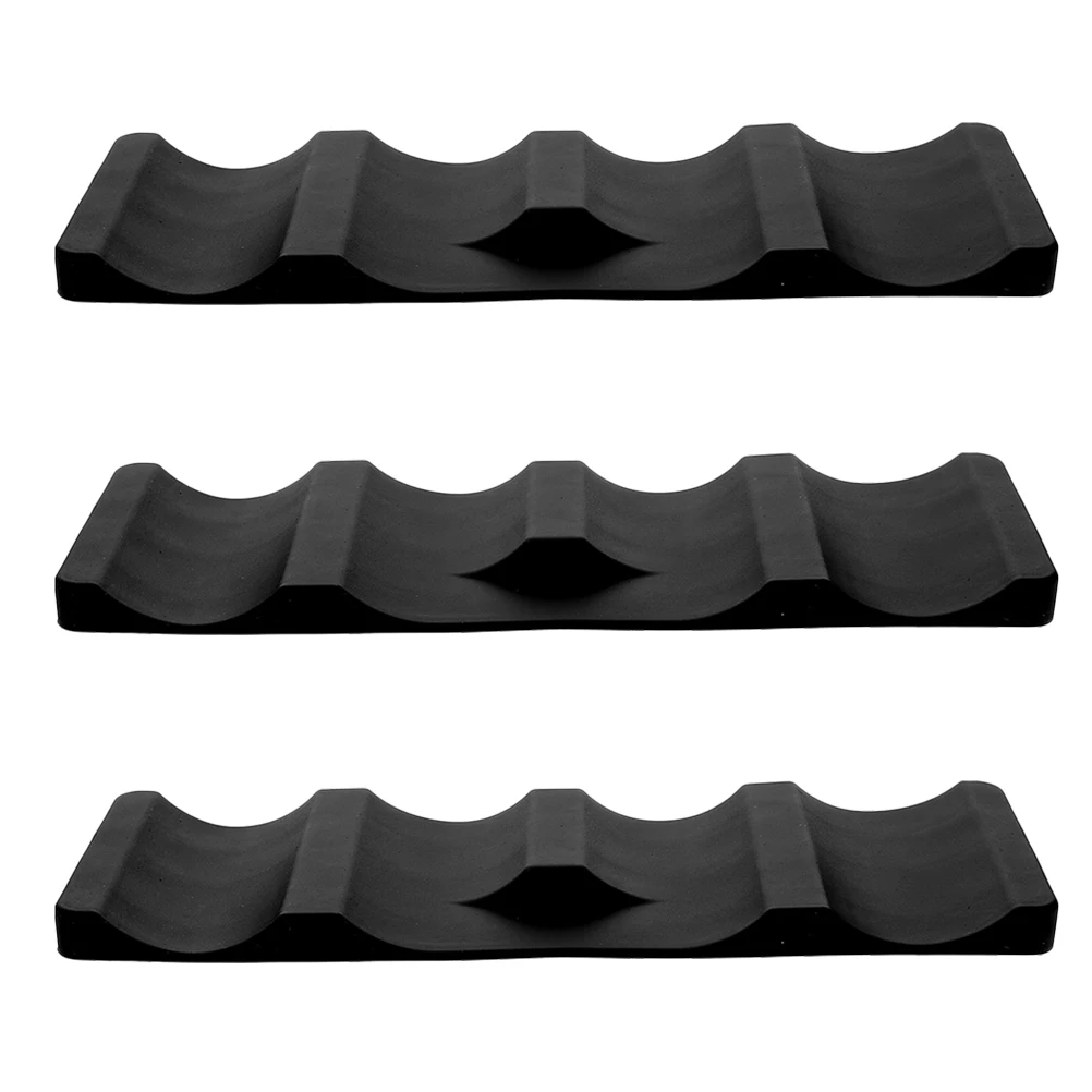 

3pcs Anti Beer Mat Silicone Storage ganizer for Fridge Shelf Water Bottle ganizer Bottle Holder Black Soft Drink
