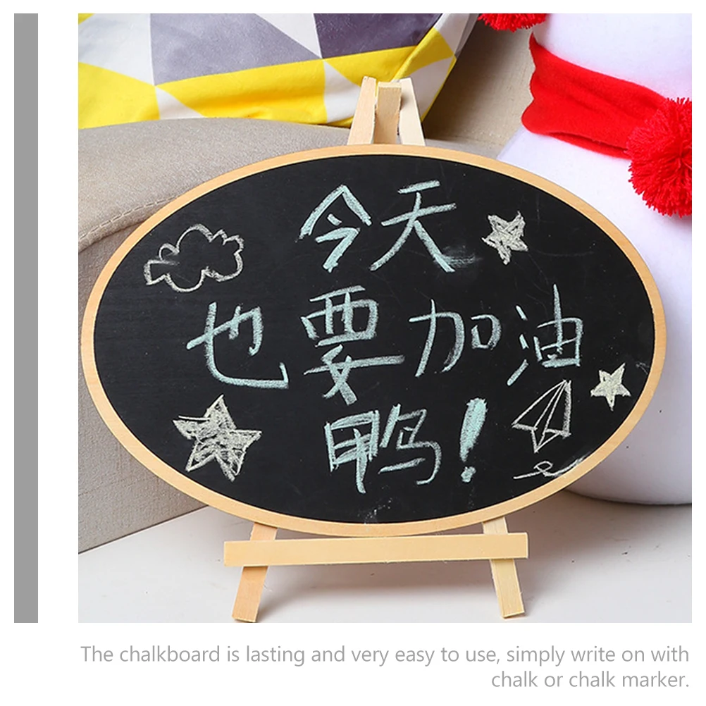 

5pcs Small Wooden Chalkboard For Shop Buffet Cafe Tabletop Mini Chalkboards Standing Chalkboard Sign Bar Message Blackboard
