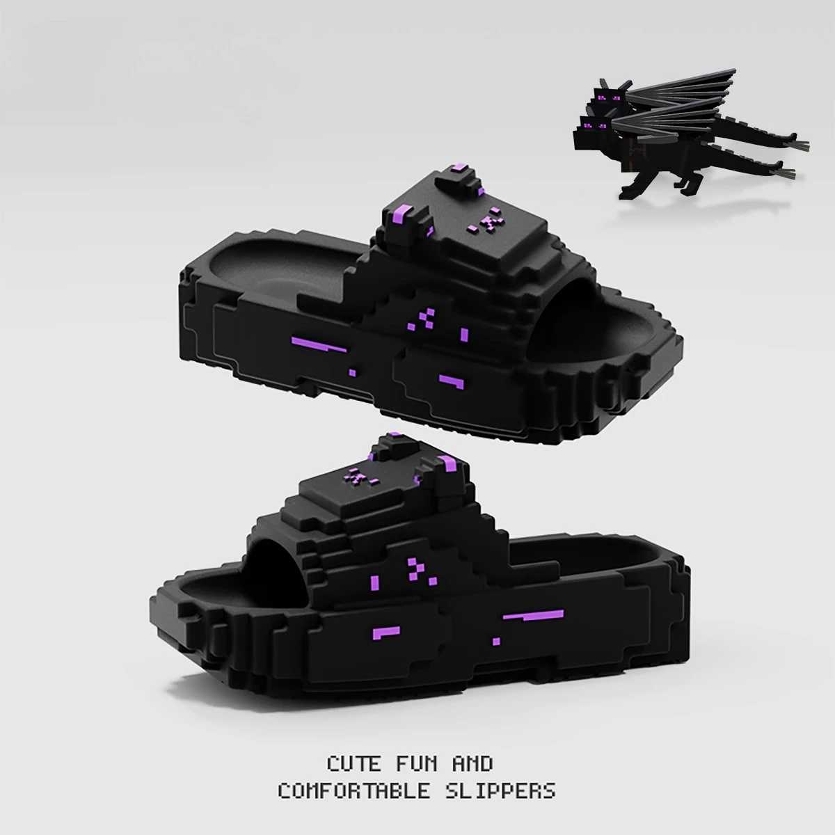 Men's Outer Slippers High-end Summer Outdoor Wear-resistant Senior Sense 2025 New Pixel Building Block Cool Slippers Men's