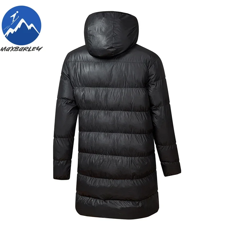 2025 New Winter Jacket Men\'s high quality Ski Long Glossy Waterproof Warm Parka Male Fashion Thickened Down Cotton Padded Coat