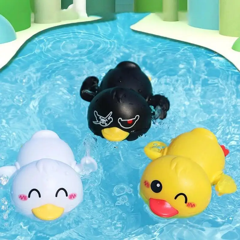 Kinder Ente Bad Spielzeug Nette Uhrwerk Schwimmende Spielzeug Schwimmen Pool Wasser Spielzeug Wind Up Ente Vorschule Badewanne Dusche Spielzeug Geburtstag Geschenke