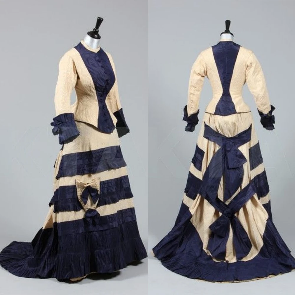 

Historical Duchess Walking Costume 1880s Victorian Edwardian Afternoon Dress Colonial Civil War Southern Belle Ball Gown