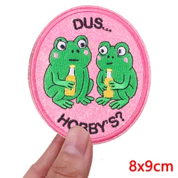Parches bordados con emblema Oeteldonk de la serie rosa 2026, parches para planchar DIY para ropa, insignias bordadas de Carnaval de Países Bajos