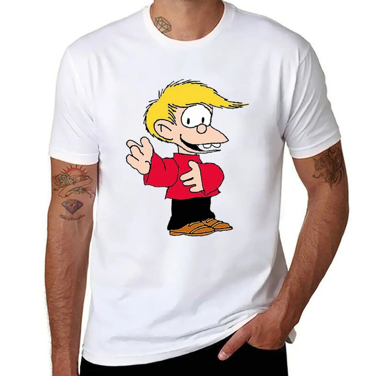 

Mafalda is a friend of Felipe T-Shirt cotton t shirt man mens graphic t shirts T-Shirt