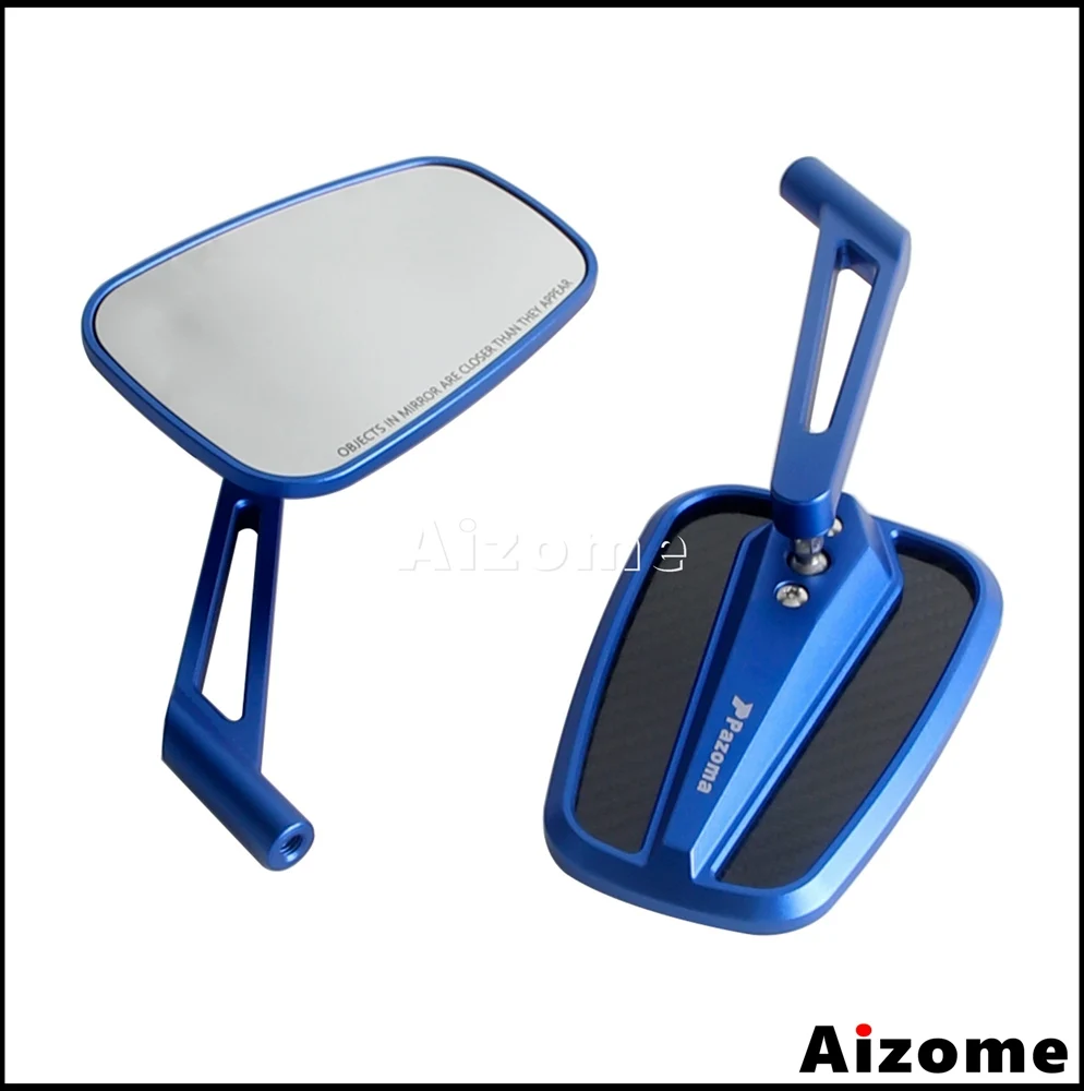 Motorcycle Carbon Fiber Rearview Mirror CNC Aluminum 8mm 10mm 5/16