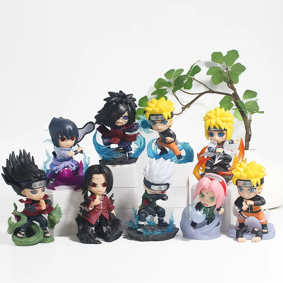 Naruto Blind Box Actionfiguren-Set Q-Version PVC Anime-Figuren Uzumaki Sasuke Itachi Kakashi Sammelmodelle Desktop-Geschenk – Detail 2