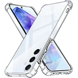Shockproof Clear Silicone Soft Back Case for Samsung A55 5G A35 A25 A15 A05S A54 A34 A24 A14 4G A04 A53 A73 A33 Phone Case Cover