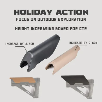 Wadsn tático ctr bochecha riser baixa altura versão náilon para não gunstock estoque buttstock ar 15 m4 realçador airsoft acessórios