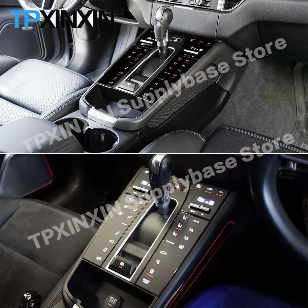 Car Saddle For Porsche Macan 2014 2015 2016 2017 2018 2019 2020 2021 Upgrade 2024 Full Touch Panel Modification Center Armrest