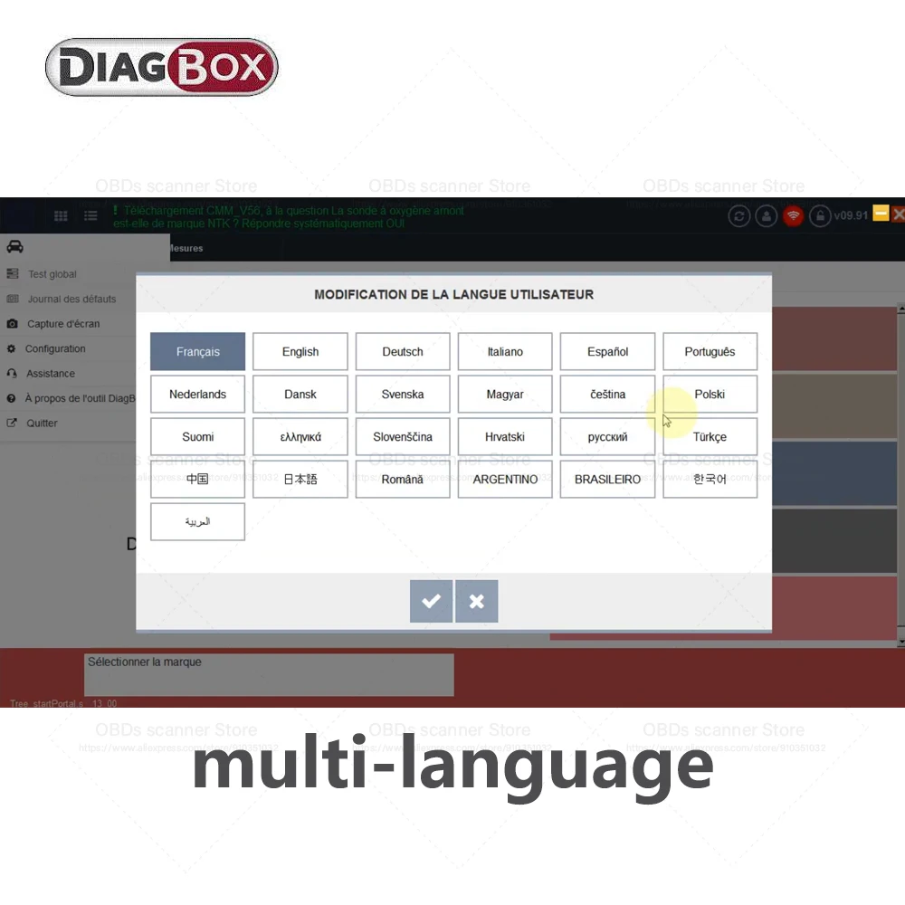 Diagbox 9,85 V9.91VM 9.68VM, funciona con Software PP2000, reajustes de diagnóstico, funciona con Citroen/Peugeot/DS, automóviles/Opel hasta 2023