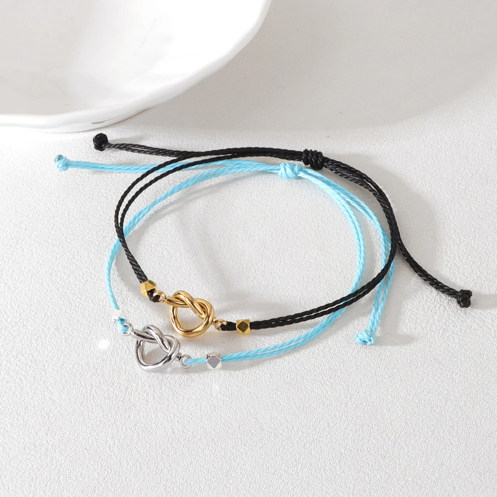 2pcs/set simple and fashionable couple bracelet represents love