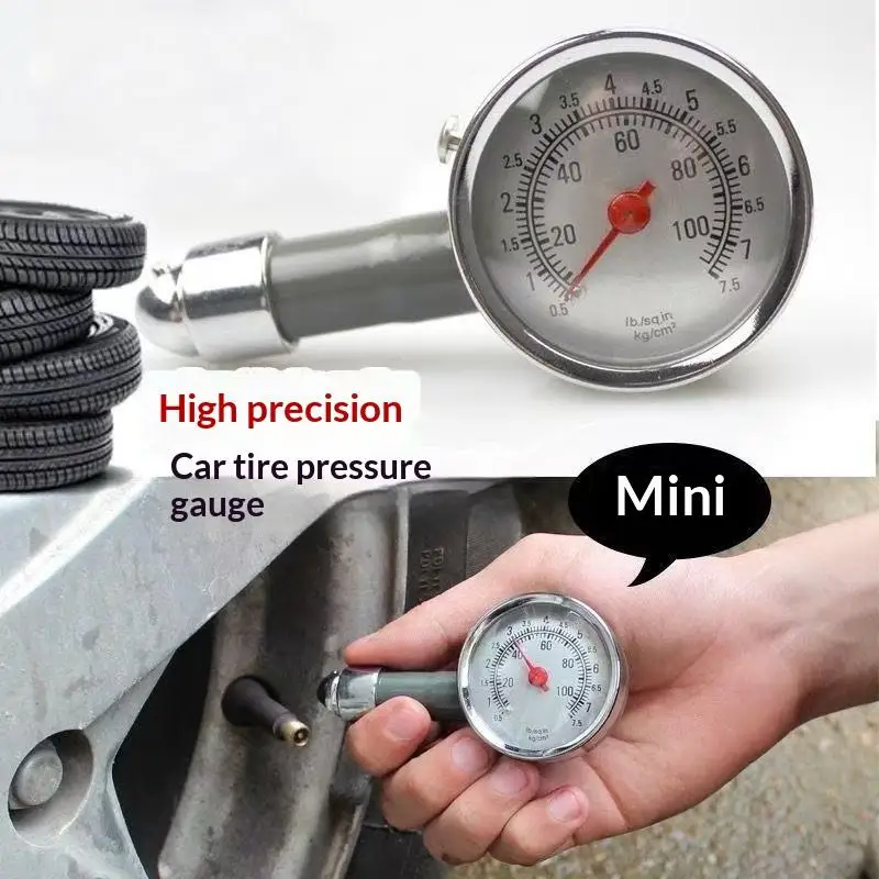 

[CA2] Car Tire Pressure Gauge Stainless Steel High Precision Inflation Pressure Meter Detector Repair Tool