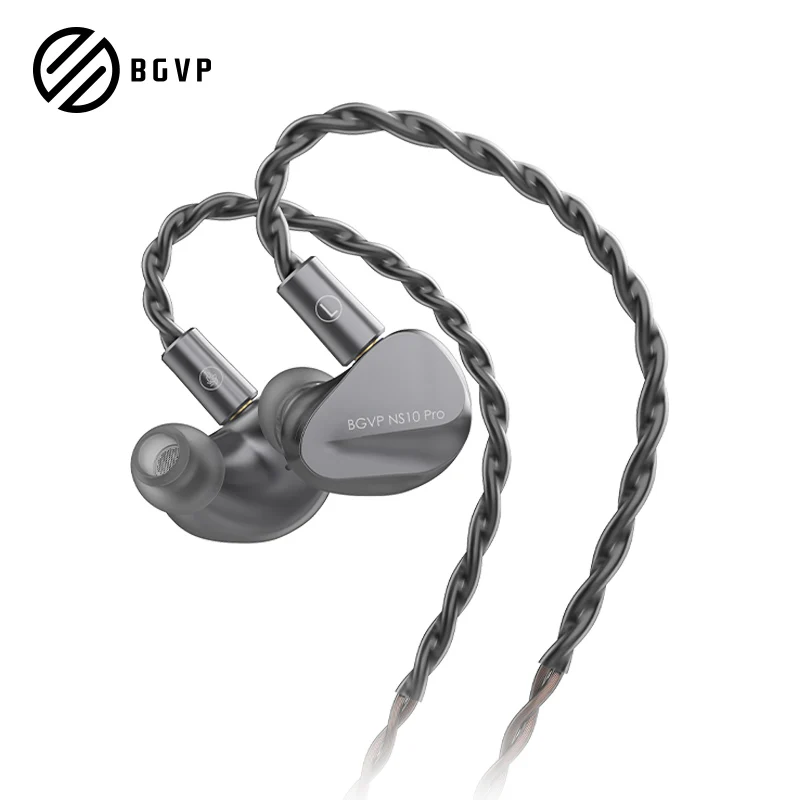 Nuevos auriculares BGVP NS10 Pro HIFI 8BA + 2DD unidad híbrida Monitor con cable en la oreja auriculares Audio de alta resolución para cantantes músicos