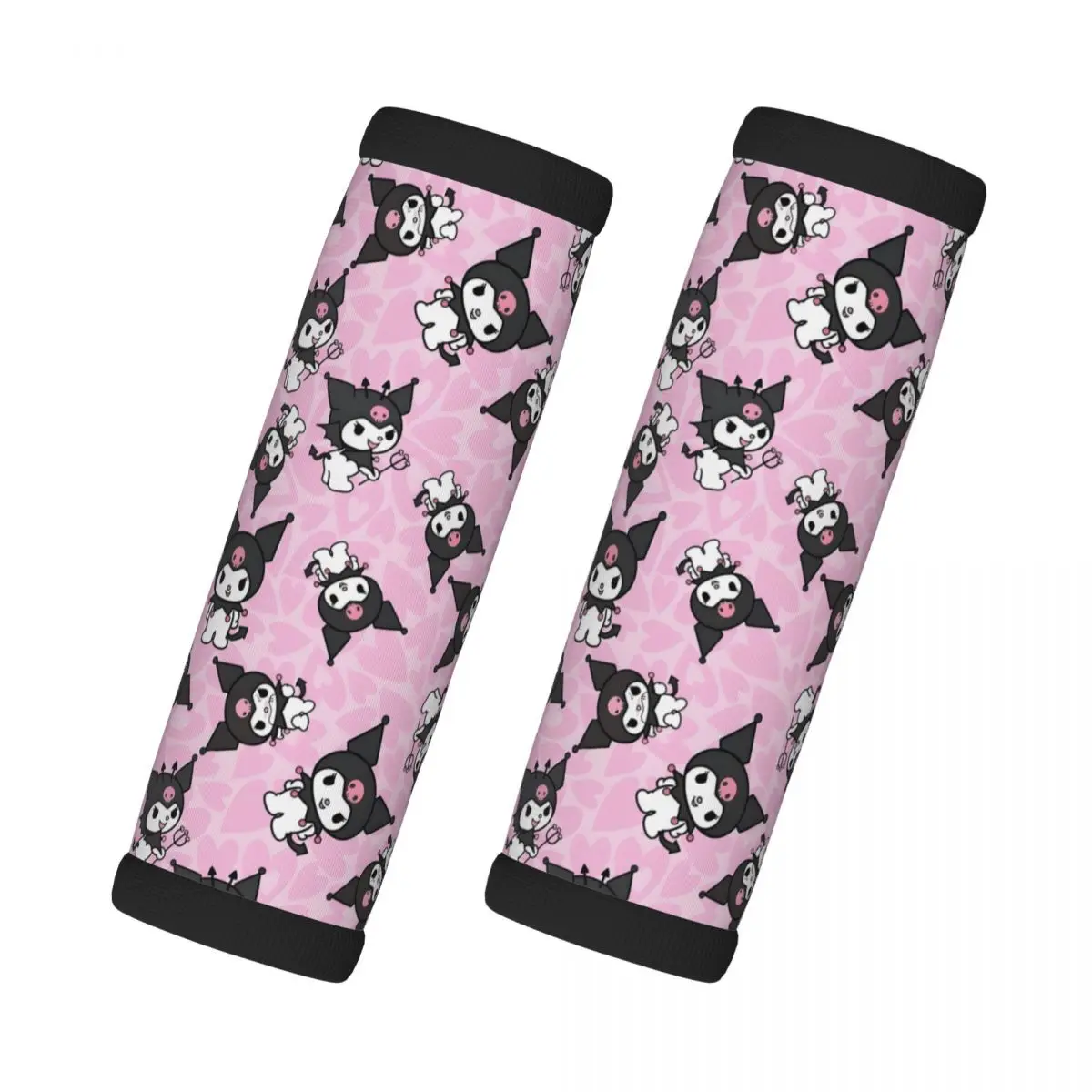 

Пользовательские Kuromi мультфильм манга 2 шт. ручка для багажа мягкая ручка чехол для ручки удобный неопреновый чемодан идентификатор путешествия