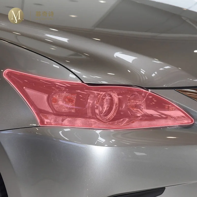 

pre cut car exterior headlight scratch resistant TPU protective film transparent/smoked black For Lexus CT 200h 15-2024