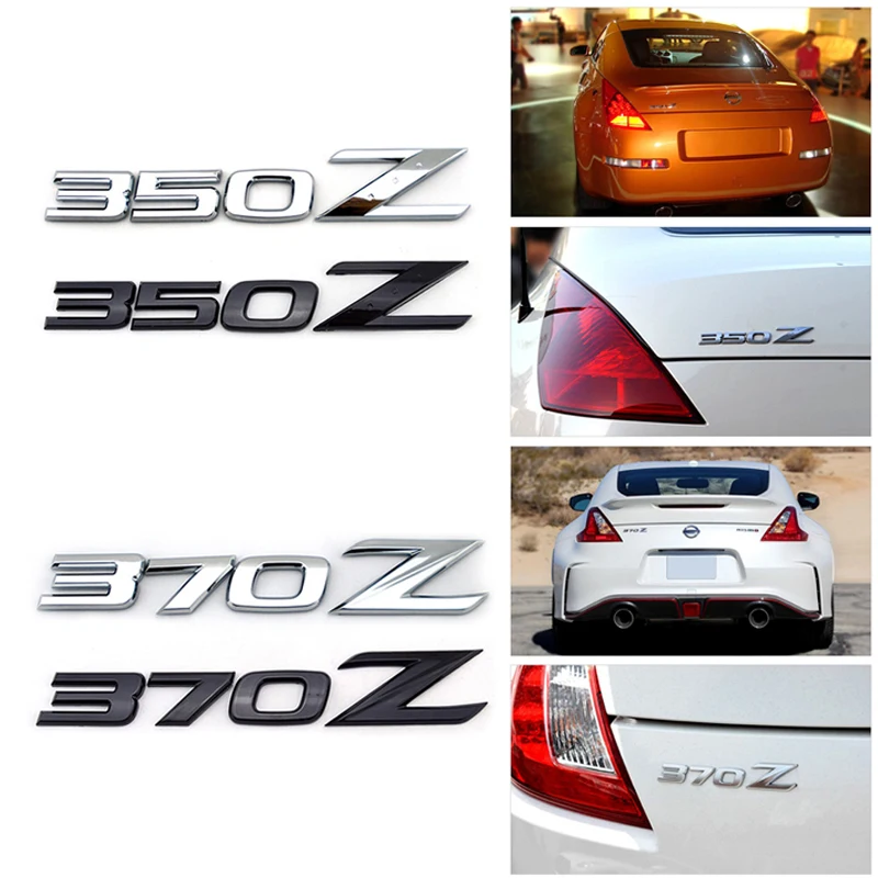 

1pc Aluminum Alloy / ABS 350Z/370Z Chrome/Black Stickers Car Auto Emblem Badge for Fairlady Z Z33 Z34 350Z 370Z