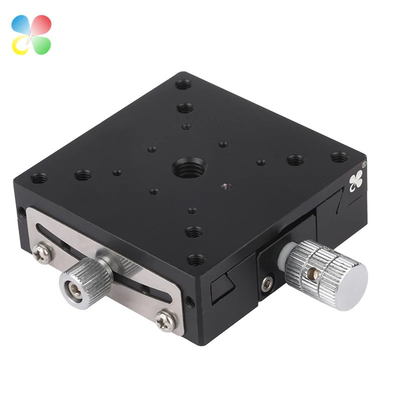 C&K OEM ODM JT1-4051 40x40mm Aluminum T Axis Manual Worm&Gear Goniometer Stage Platform for Instrument