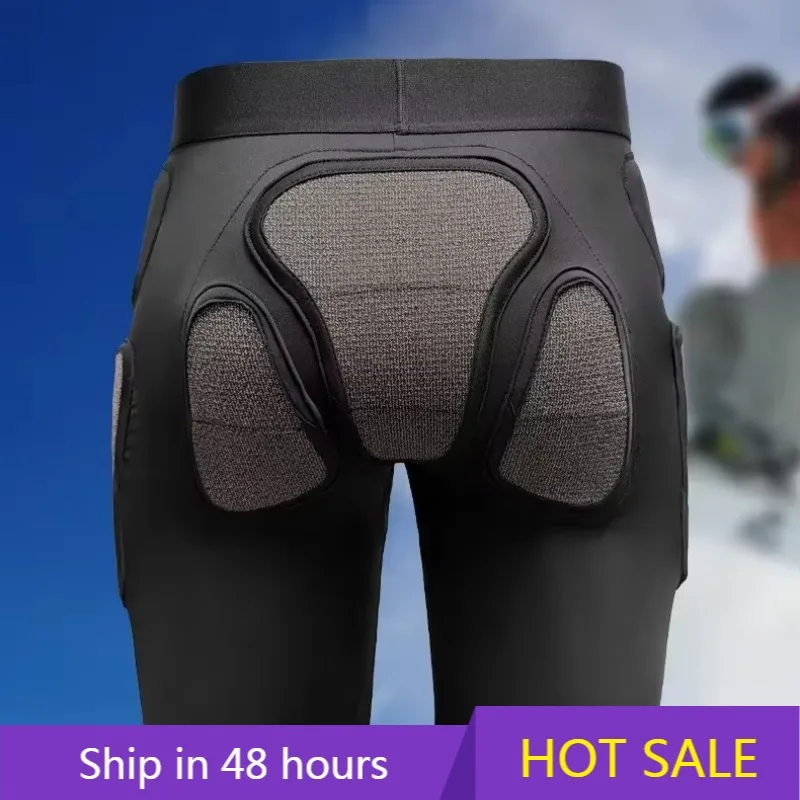 

POWER LEAP SeeMore Adult Sports Ski Protective Gear Safety Impact EVA Padded Hip Support Ski Pants Hip Butt Knee Brace Shorts Ki