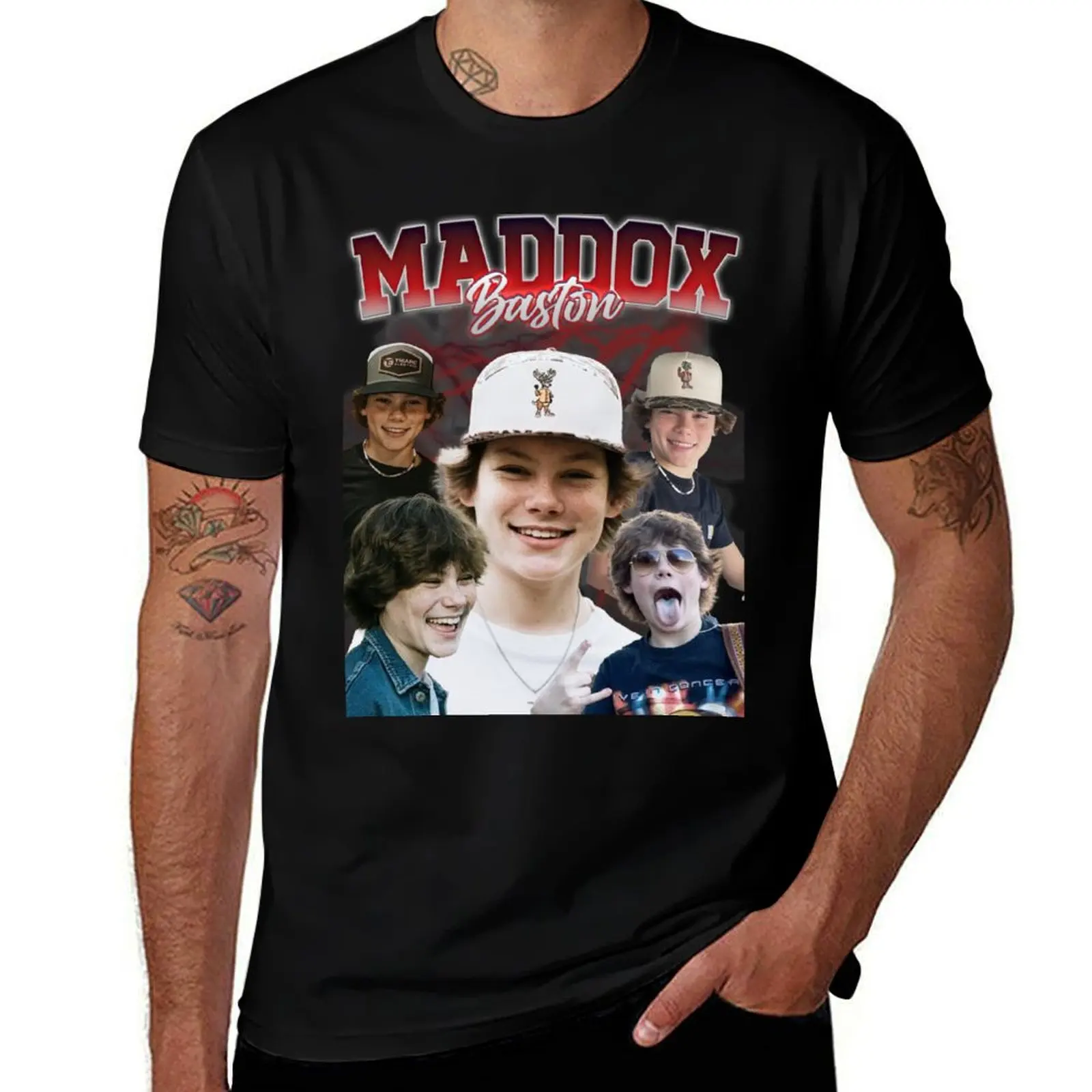 Maddox Baston Retro Style T-Shirt anime t shirts graphics korean fashion mens t shirt