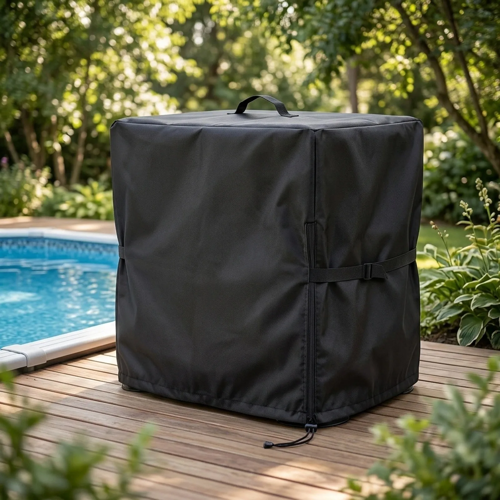 Pool Vape Swimming Pool Cover for versatile Compatibility for weather-resistant Adjustable Straps Long-lasting Protection