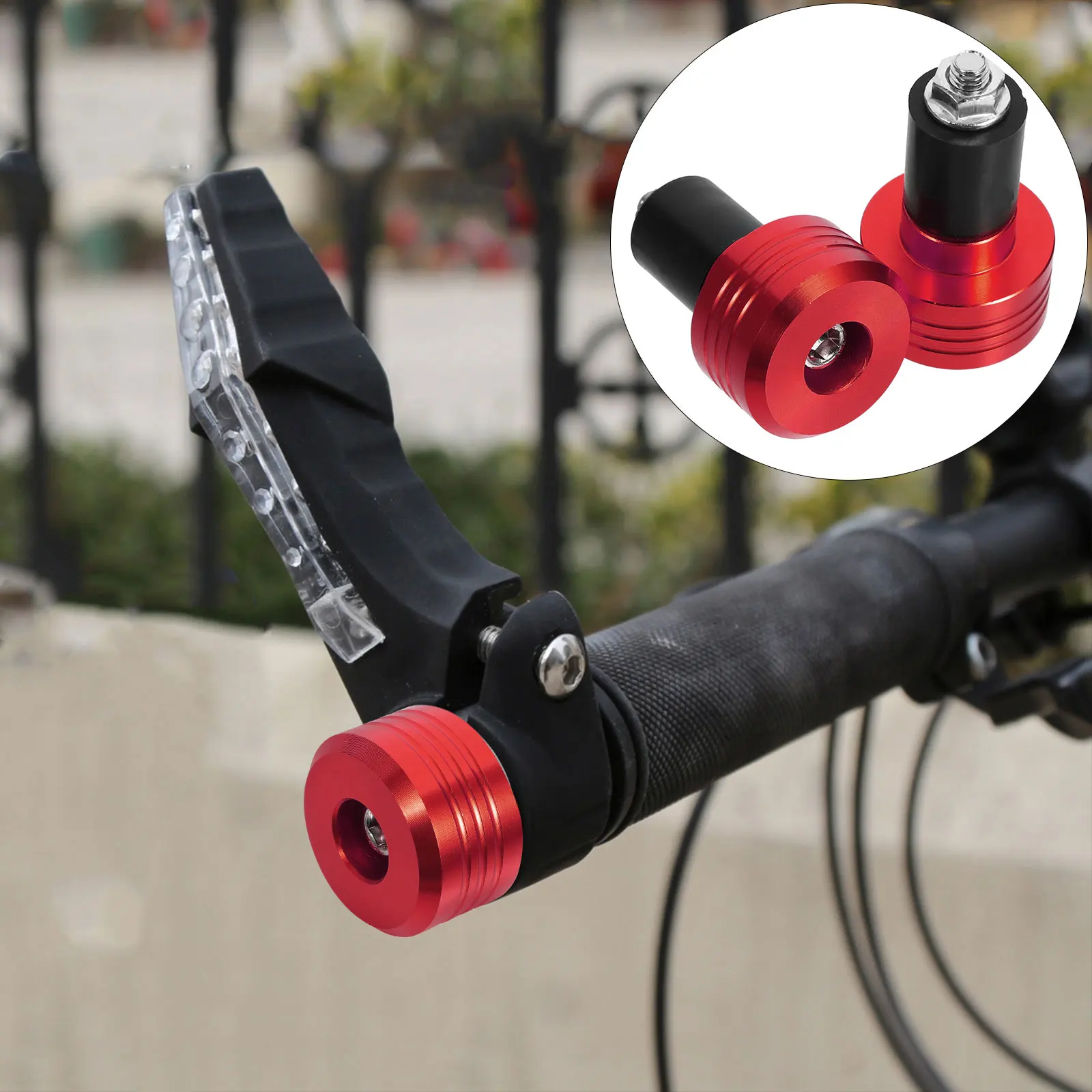 

1 Pair Motorcycle Plugs Replacement Bar Ends Handlebar End Caps Heavy Duty Threaded Design Universal Fit For Most Motorcycles
