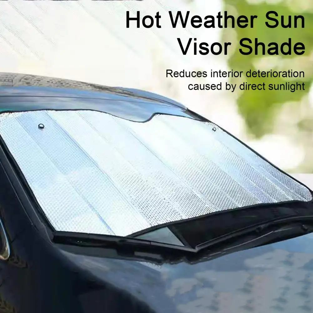 

Car Windshield Sunshade Sunshade Visor Cover Double-sided Car Windshield for Uv Protection Foldable Auto Front Window Visor