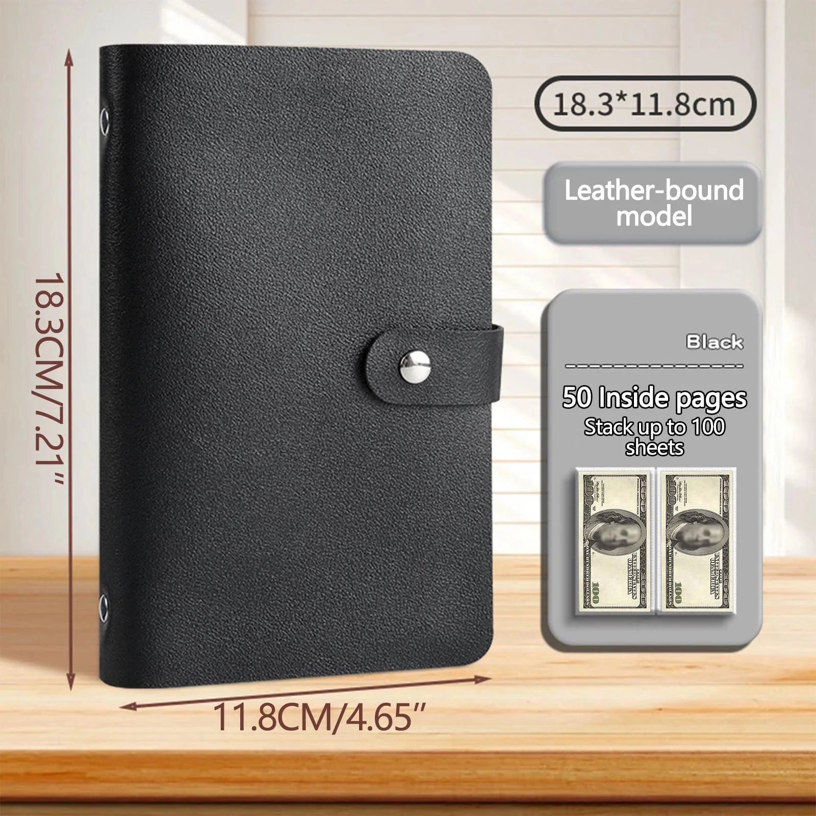 

1pc Savings Book 100 Envelope Money Saving Challenge Handbook Includes a Money-saving Binder with 100 Pre-numbered Pockets