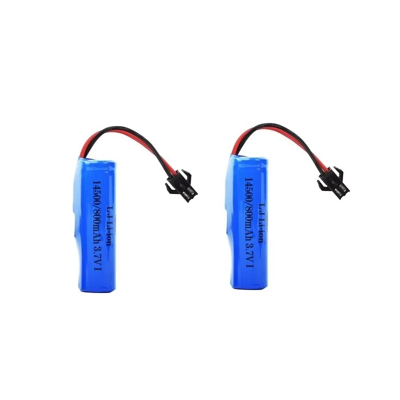 RC wyczyn akumulator samochodowy 14500 SM-2P 3.7v 800mah akumulator litowo-jonowy/ładowanie USB dla C2 D828 części zamienne do samochodów RC RC akumulator samochodowy 1-5pcs